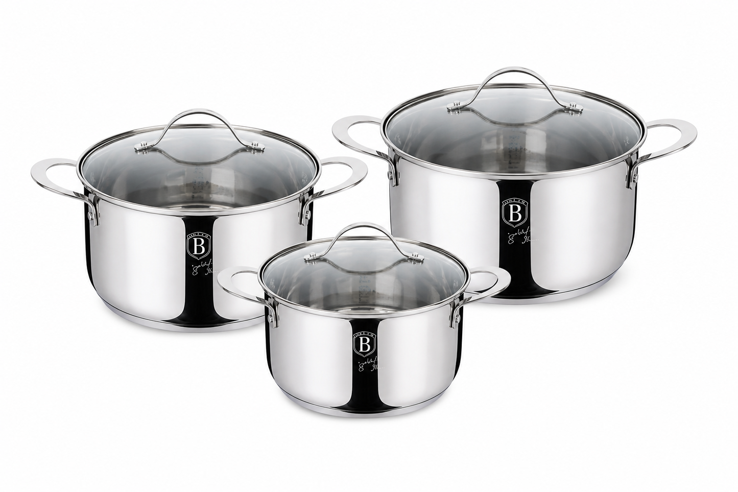 Berlinger Haus 6-Piece Stainless Steel Cookware Set - Silver Jewellery