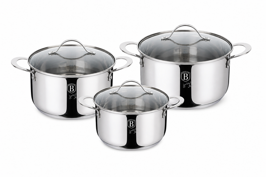 Berlinger Haus 6-Piece Stainless Steel Cookware Set - Silver Jewellery