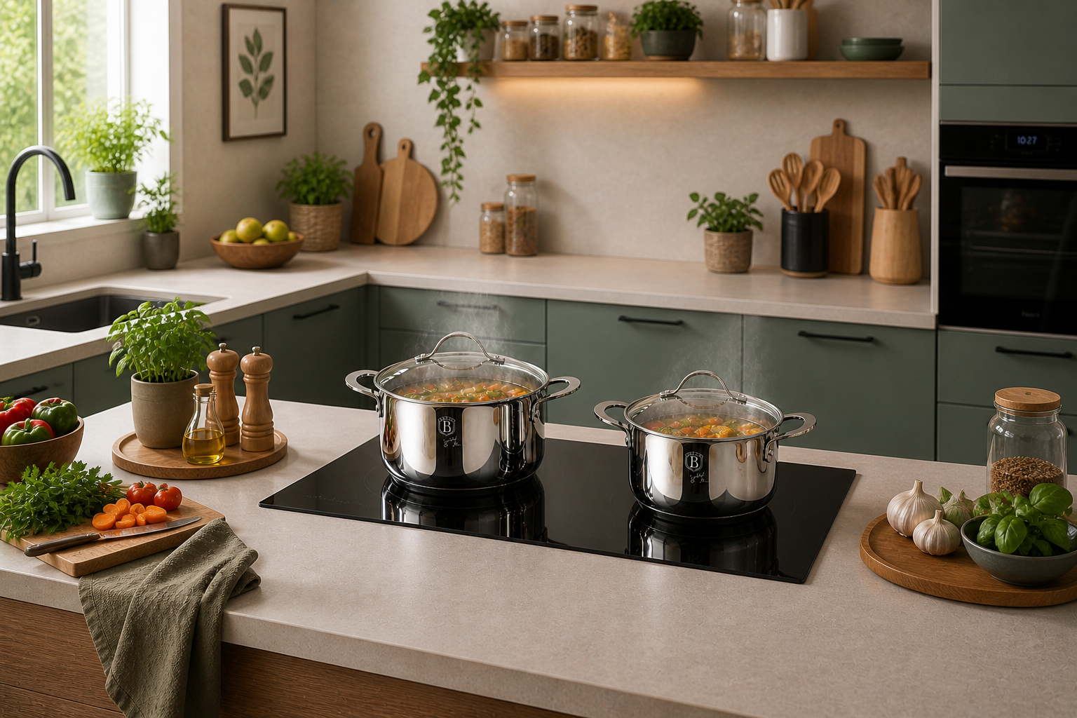 Berlinger Haus 6-Piece Stainless Steel Cookware Set - Silver Jewellery