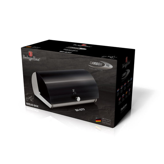 Berlinger Haus 38cm Premium Bread Box - Carbon Pro
