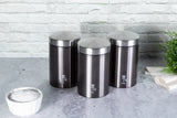 Berlinger Haus 3 Piece Premium Canister Set - Carbon Pro