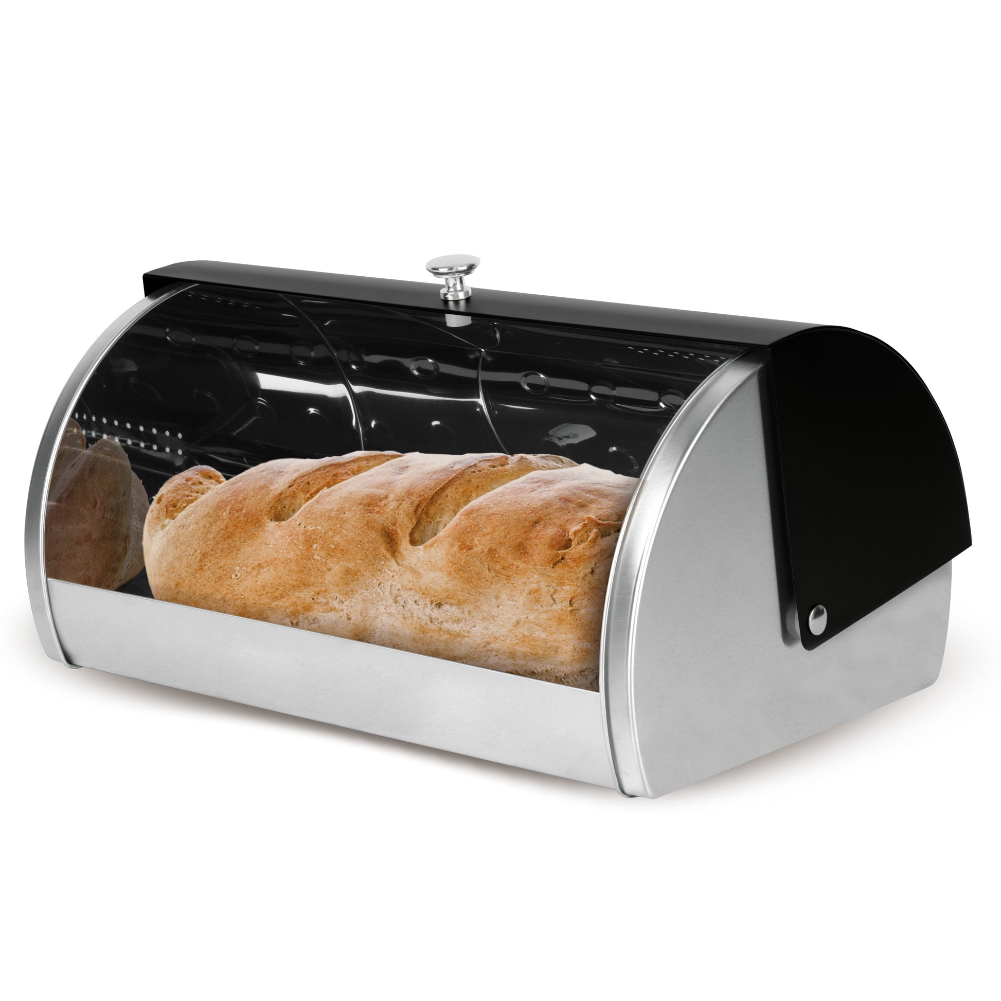 Berlinger Haus Bread Box with 3-Piece Canister Set – Matte Black