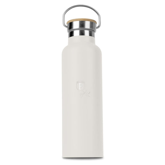 Berlinger Haus 600ml Stainless Steel Flask with Bamboo Lid – Sahara