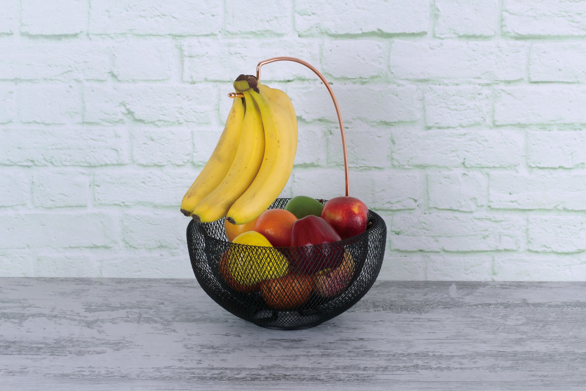 Berlinger Haus 29cm Fruit Basket with Banana Holder - Black Rose