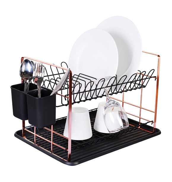 Berlinger Haus 48cm Dish Rack - Black Rose