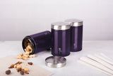 Berlinger Haus 3 Piece Premium Canister Set - Purple