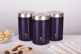 Berlinger Haus 3 Piece Premium Canister Set - Purple