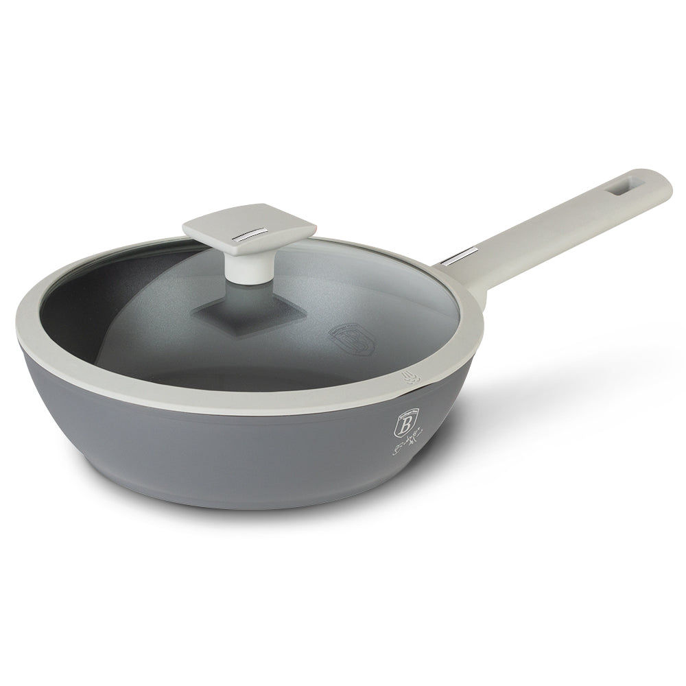 Berlinger Haus 24cm Marble Coating Non-Stick Deep Frypan - Aspen
