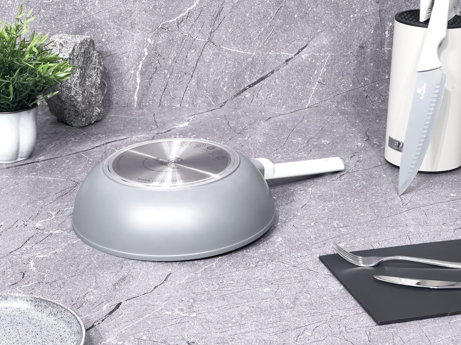 Berlinger Haus 28cm Titan Coating Non-Stick Wok - Aspen Collection