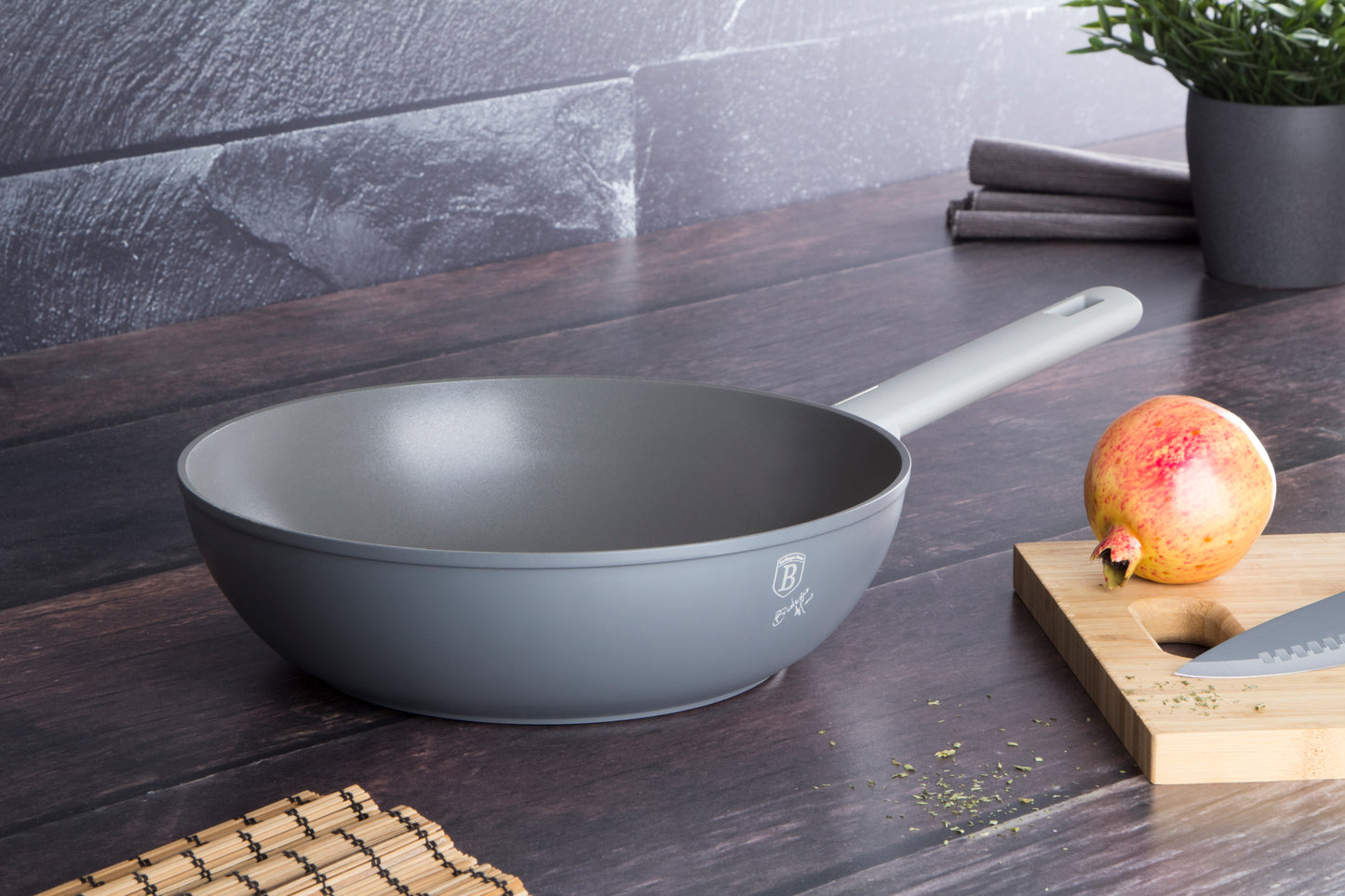 Berlinger Haus 28cm Titan Coating Non-Stick Wok - Aspen Collection