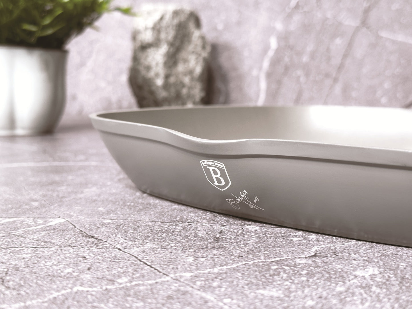 Berlinger Haus 28cm Marble Coating Grill Pan with Lid - Aspen