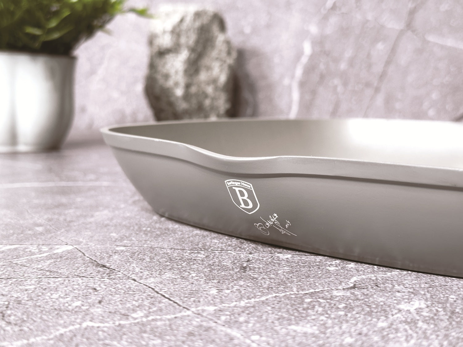 Berlinger Haus 28cm Marble Coating Grill Pan with Lid - Aspen