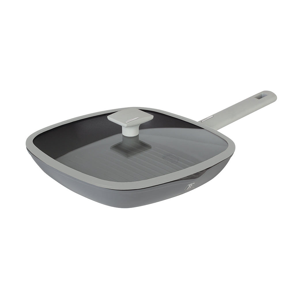 Berlinger Haus 28cm Marble Coating Grill Pan with Lid - Aspen