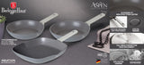 Berlinger Haus 3-Piece Marble Coating Fry & Grill Pan Set Aspen Collection