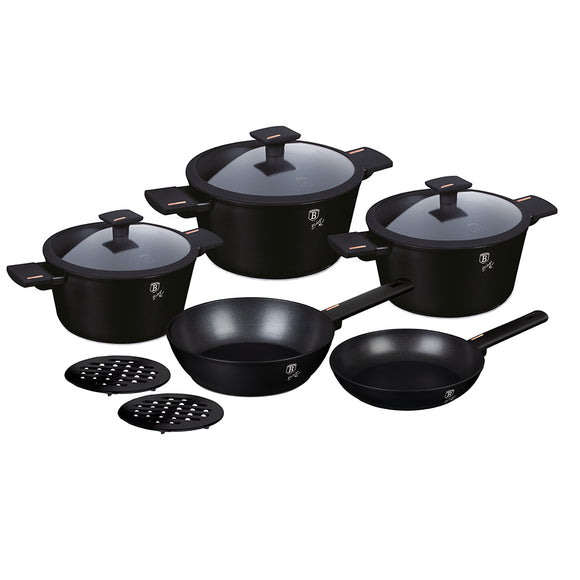 Berlinger Haus 10-Piece Marble Coating Non-Stick Cookware Set - Monaco