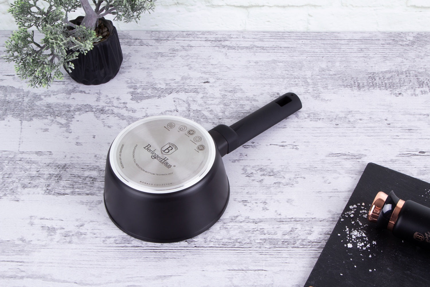 Berlinger Haus 16cm Marble Coating Non-Stick Sauce Pan - Monaco