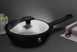 Berlinger Haus 24cm Marble Coating Deep Frypan with Lid - Monaco