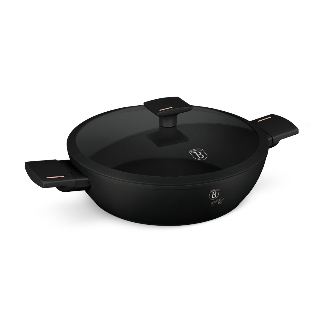 Berlinger Haus 28cm Marble Coating Non-Stick Shallow Pot - Monaco