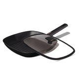 Berlinger Haus 28cm Marble Coating Non-Stick Grill Pan with Lid - Monaco