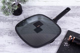 Berlinger Haus 28cm Marble Coating Non-Stick Grill Pan with Lid - Monaco