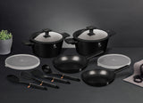 Berlinger Haus 12-Piece Marble Coating Non-Stick Smart Lid Cookware Set - Monaco