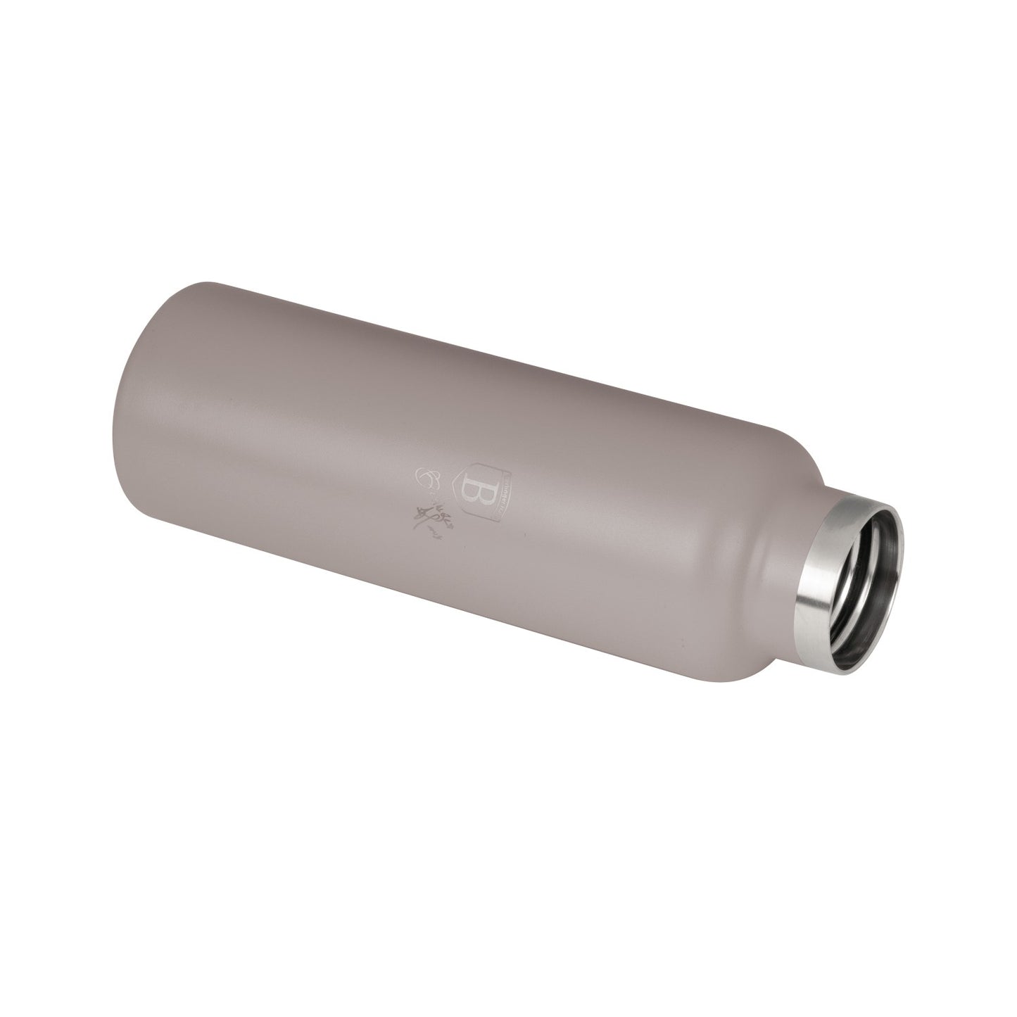 Berlinger Haus 600ml Stainless Steel Flask with Bamboo Lid – Taupe