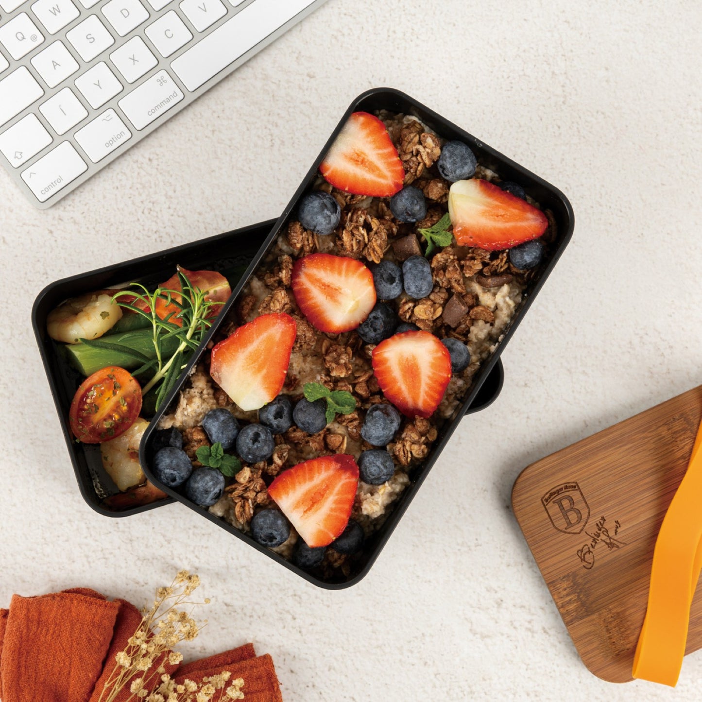Berlinger Haus 2 Layer Lunch Box with Bamboo Lid
