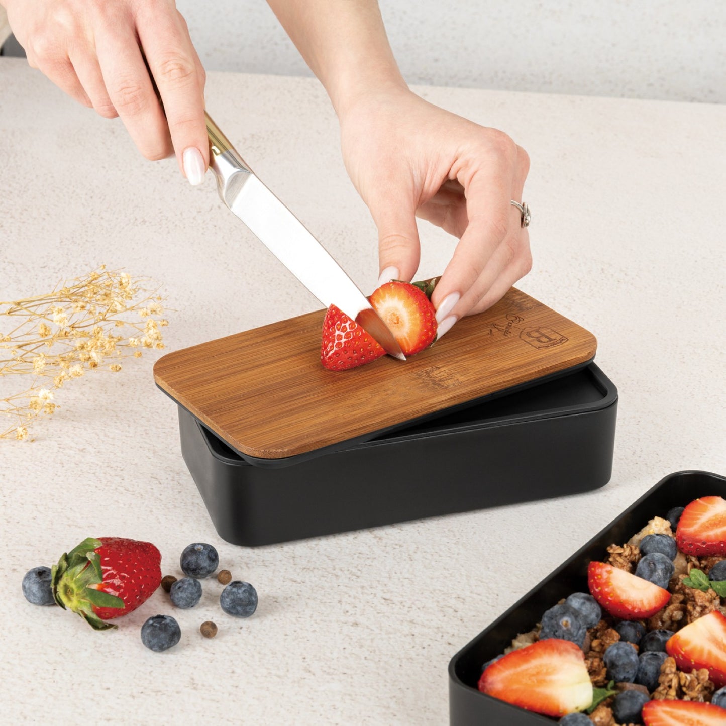 Berlinger Haus 2 Layer Lunch Box with Bamboo Lid