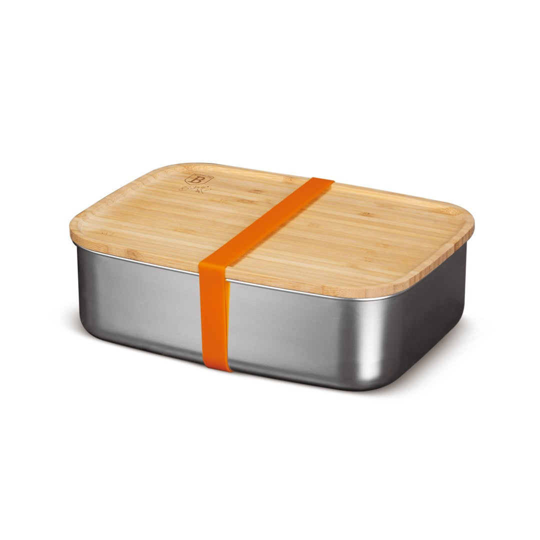 Berlinger Haus 1500ml Lunch Box with Bamboo Lid - Stainless Steel