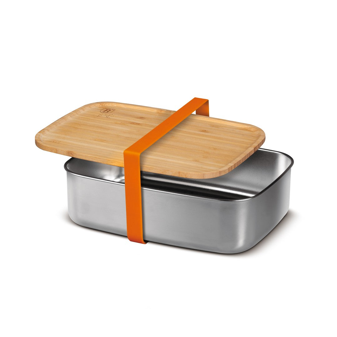 Berlinger Haus 1500ml Lunch Box with Bamboo Lid - Stainless Steel