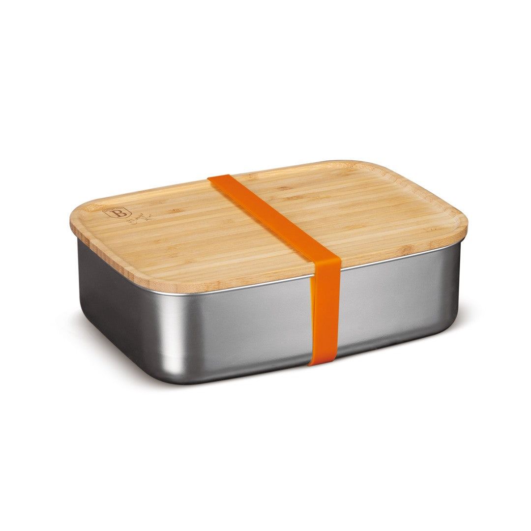 Berlinger Haus 1500ml Lunch Box with Bamboo Lid - Stainless Steel