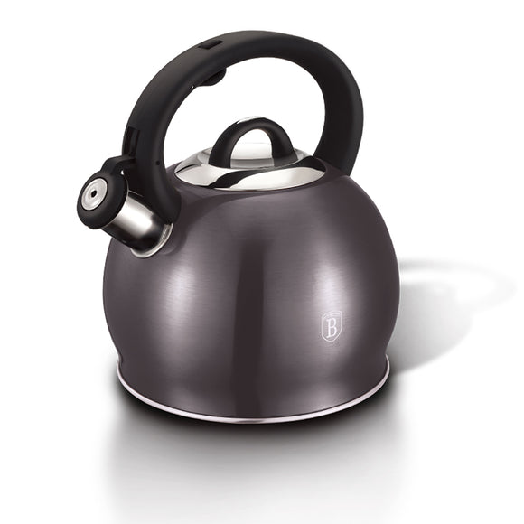 Berlinger Haus 3L Stainless Steel Whistling Kettle - Carbon Pro