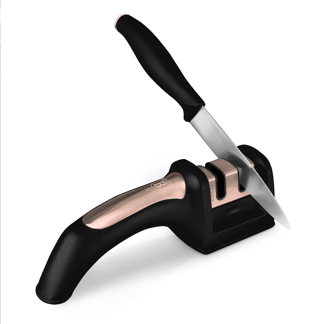 Berlinger Haus 20cm 2-Stage Stainless Steel Knife Sharpener - Black Rose