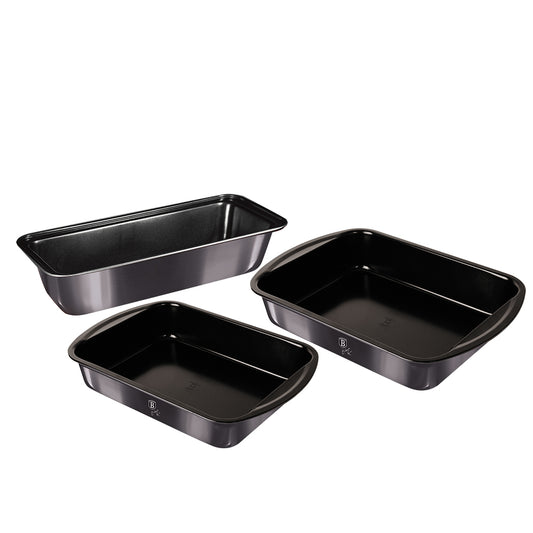 Berlinger Haus 3-Piece Titan Coating Non-Stick Baking Form Set - Carbon Pro