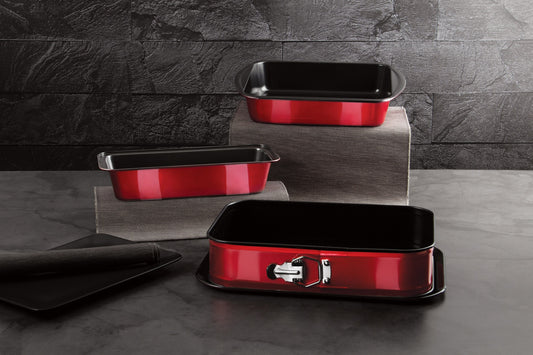Berlinger Haus 3-Piece Titan Coating Non-stick Baking Form Set - Burgundy Metallic