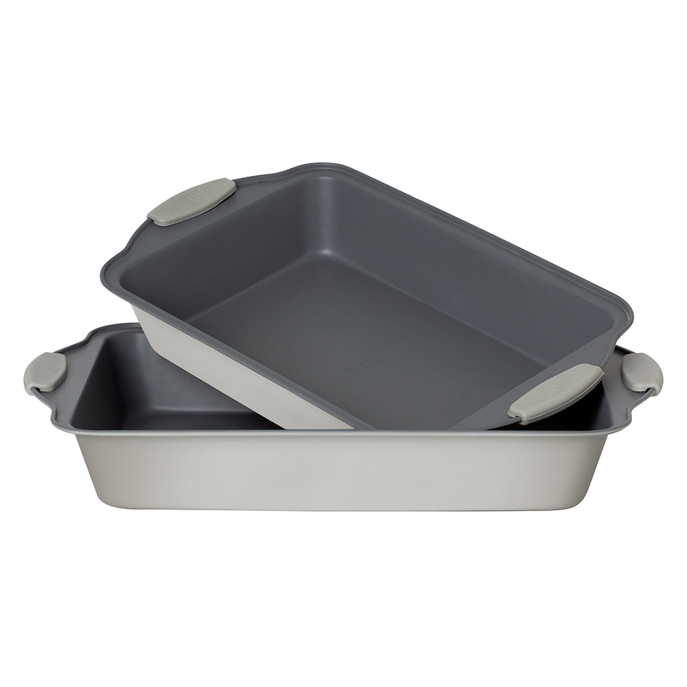 Berlinger Haus 2-Piece Oblong Roaster with Silicone Handle – Aspen