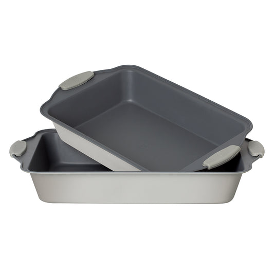 Berlinger Haus 2-Piece Oblong Roaster with Silicone Handle – Aspen