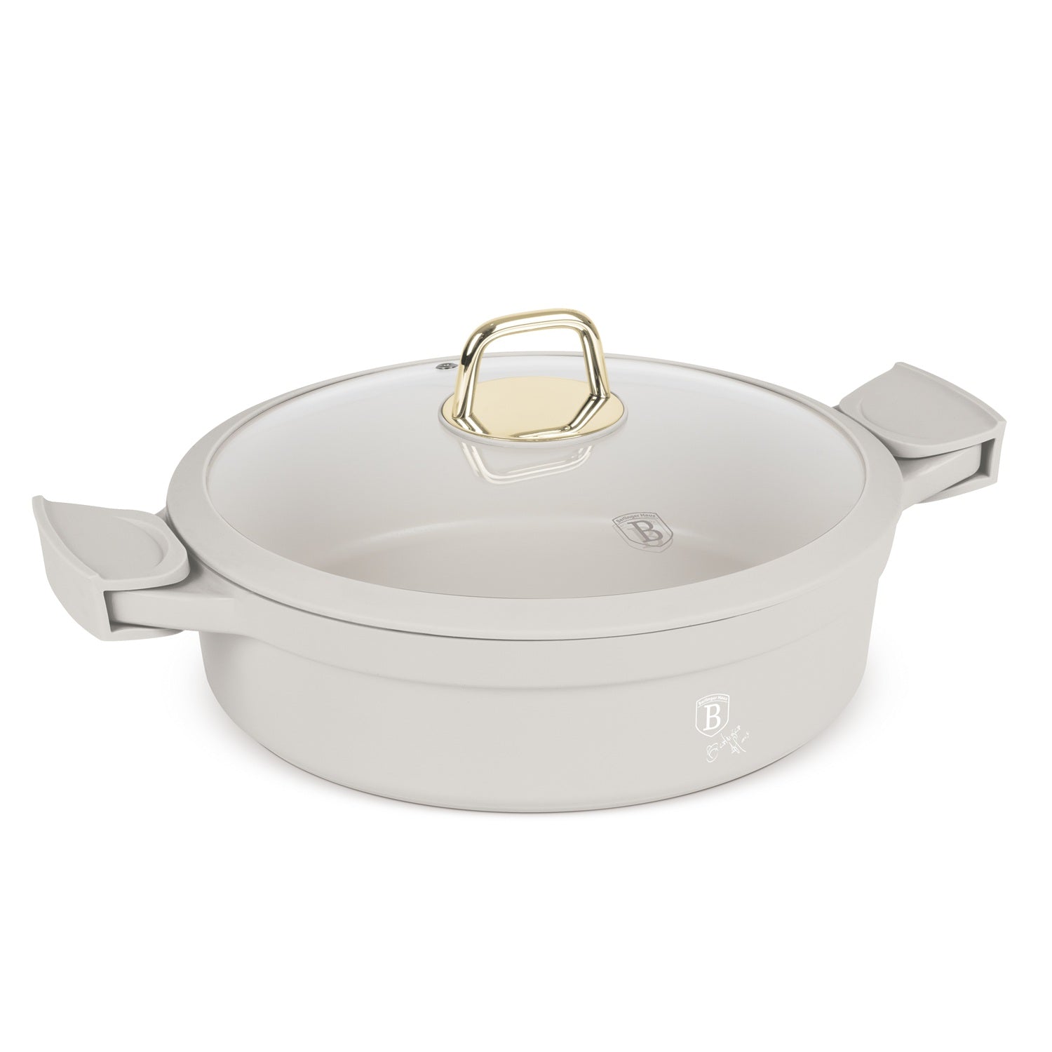 Berlinger Haus 28cm Titan Pro Non-Stick Coating Shallow Pot - Sahara
