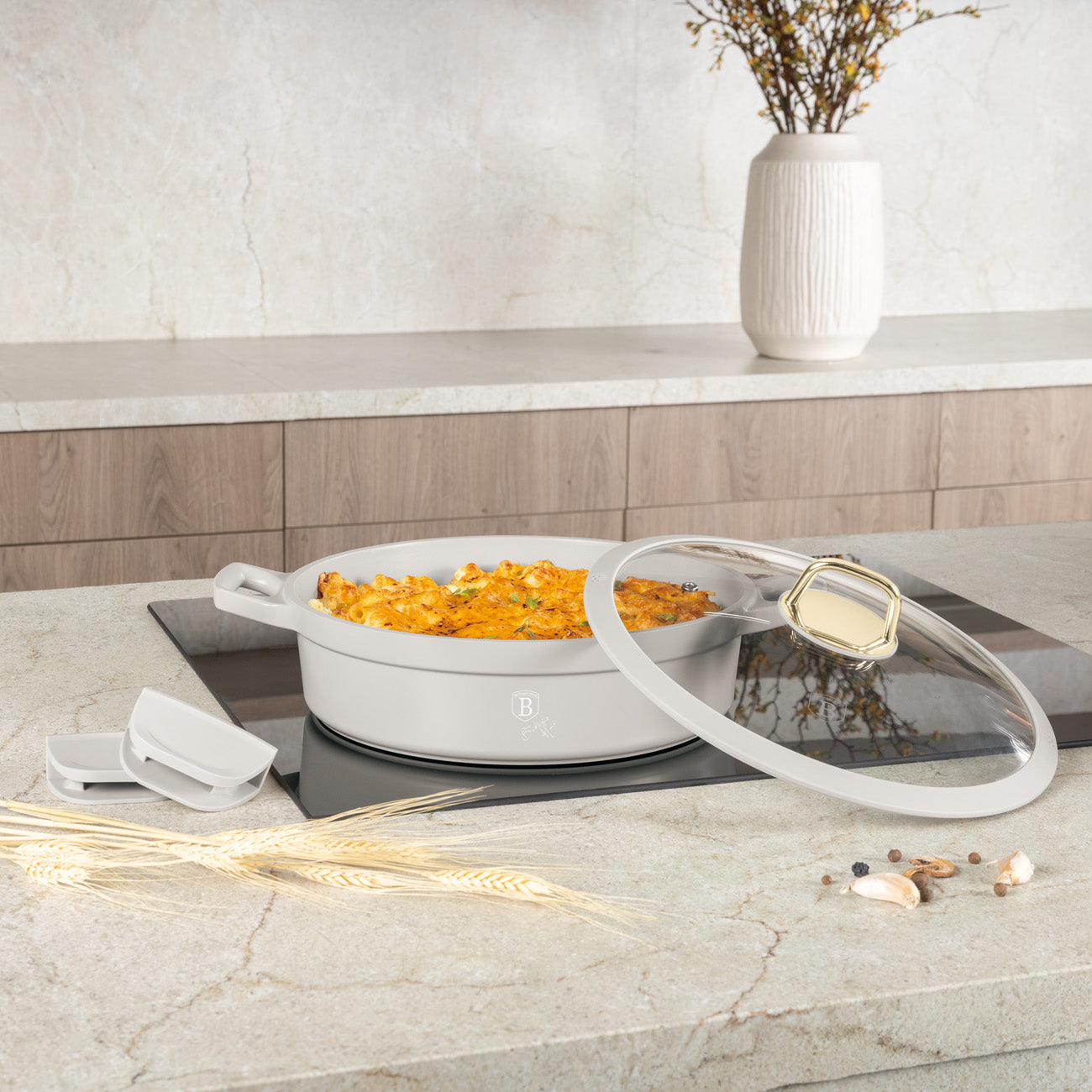 Berlinger Haus 28cm Titan Pro Non-Stick Coating Shallow Pot - Sahara