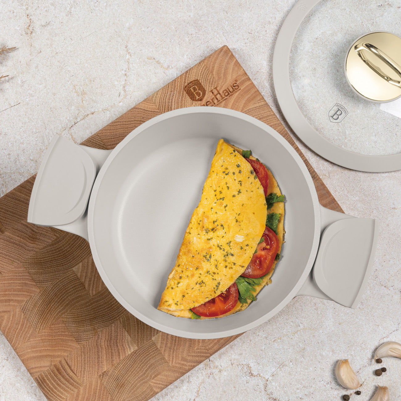 Berlinger Haus 20cm Titan Pro Non-Stick Coating Oven Safe Casserole – Sahara