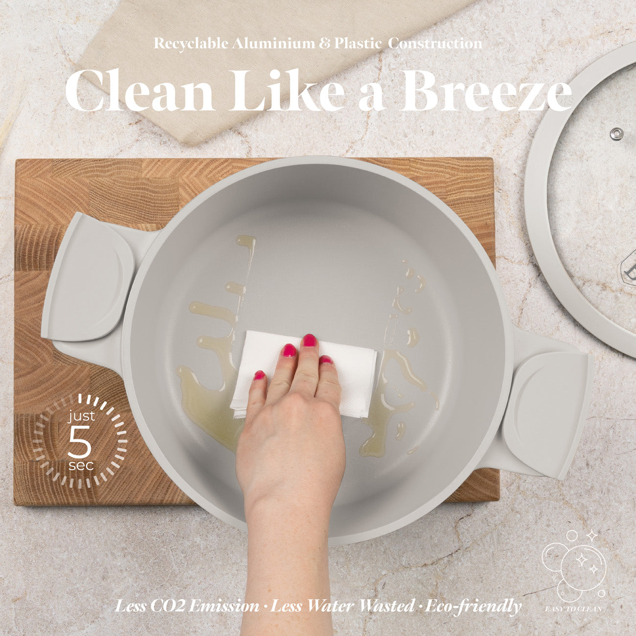 Berlinger Haus 24cm Titan Pro Non-Stick Coating Oven Safe Casserole – Sahara