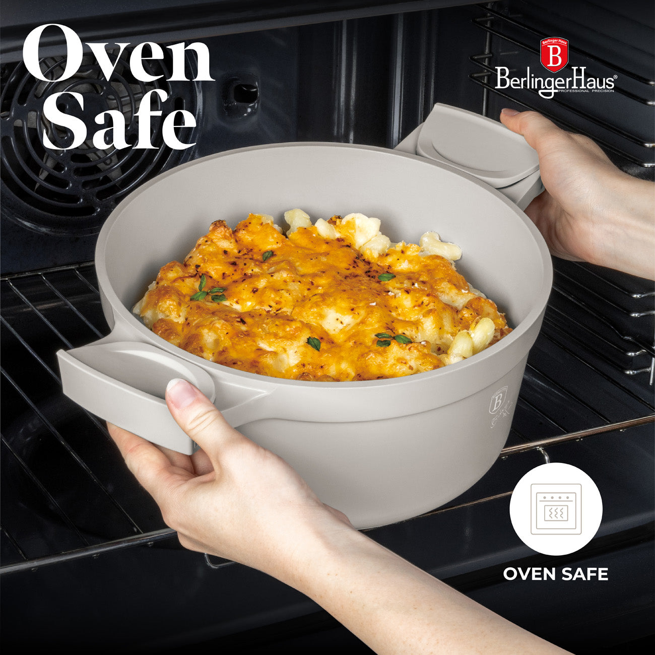 Berlinger Haus 24cm Titan Pro Non-Stick Coating Oven Safe Casserole – Sahara