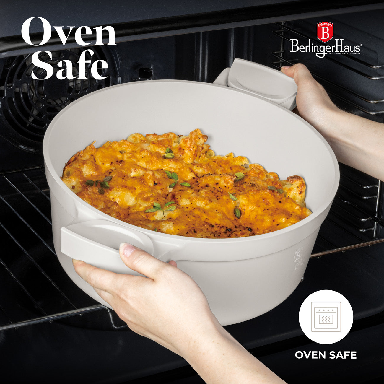 Berlinger Haus 28cm Titan Pro Non-Stick Coating Oven Safe Casserole – Sahara