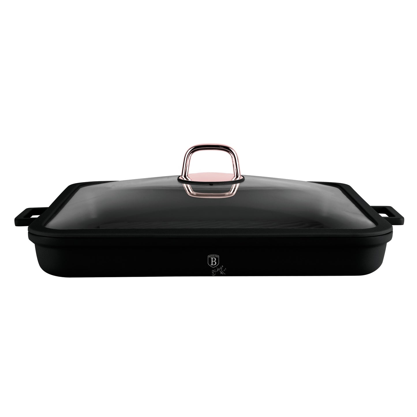 Berlinger Haus 34cm Titan Pro Non-Stick Coating Grill Pan - Black rose