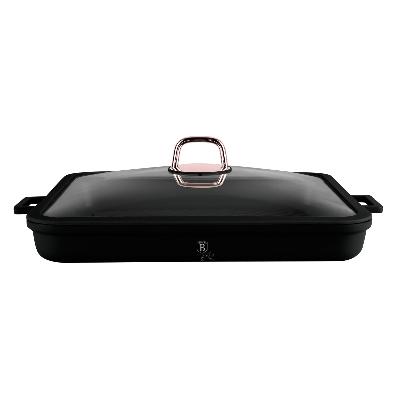 Berlinger Haus 34cm Titan Pro Non-Stick Coating Grill Pan - Black rose