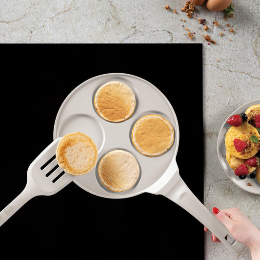 Berlinger Haus 26cm Titan Pro Non-Stick Coating 4-Hole Pancake Pan – Sahara