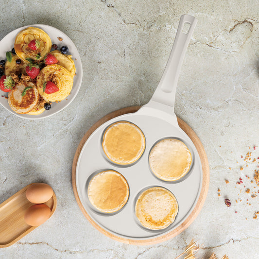 Berlinger Haus 26cm Titan Pro Non-Stick Coating 4-Hole Pancake Pan – Sahara