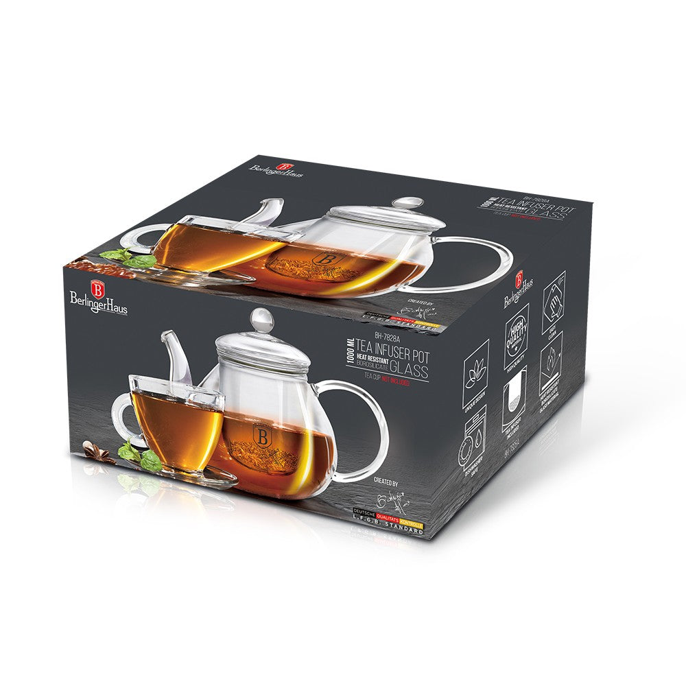 Berlinger Haus 1L Glass Tea Pot with Filter