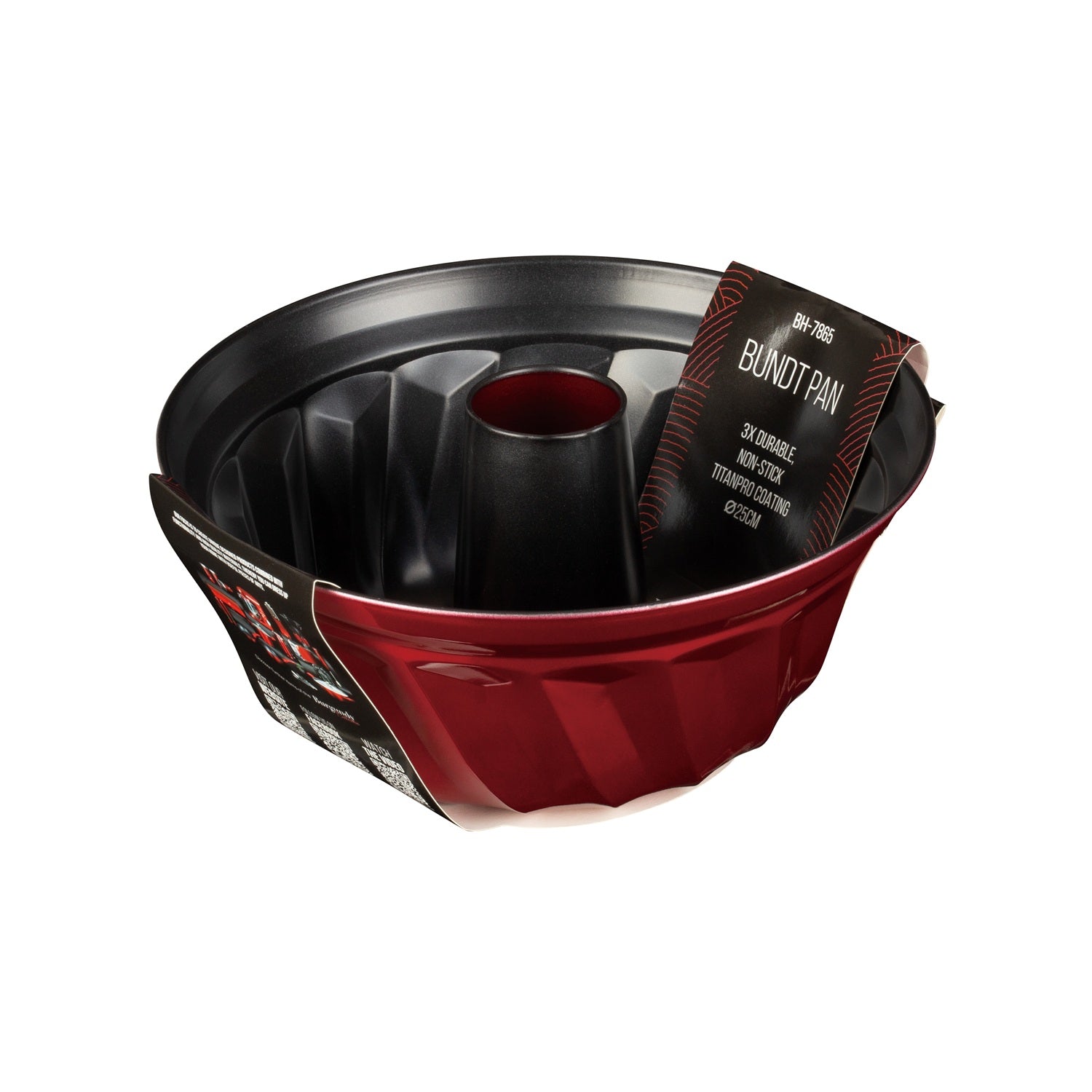 Berlinger Haus 25cm Titan Coating Non-Stick Bundt Pan - Burgundy Metallic