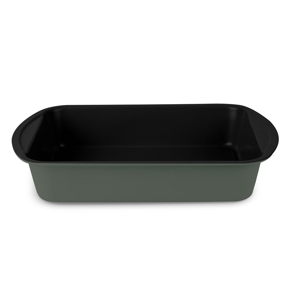Berlinger Haus 40cm Titan Pro Non-Stick Coating Oblong Roaster Pan - Matt Green